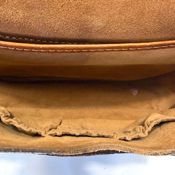 PATRICIA NASH Leather Metallic Tooled Lace Beaumont Flap Crossbody Bag in Multi - Picture 13 of 15